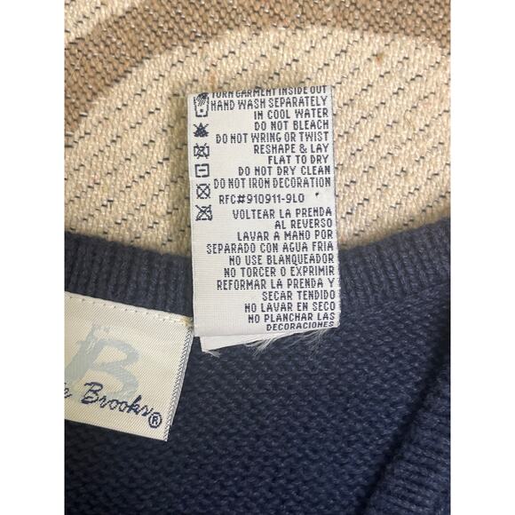 Bobbie Brooks navy button front embroidered penguins sweater vest, size small - Picture 5 of 9